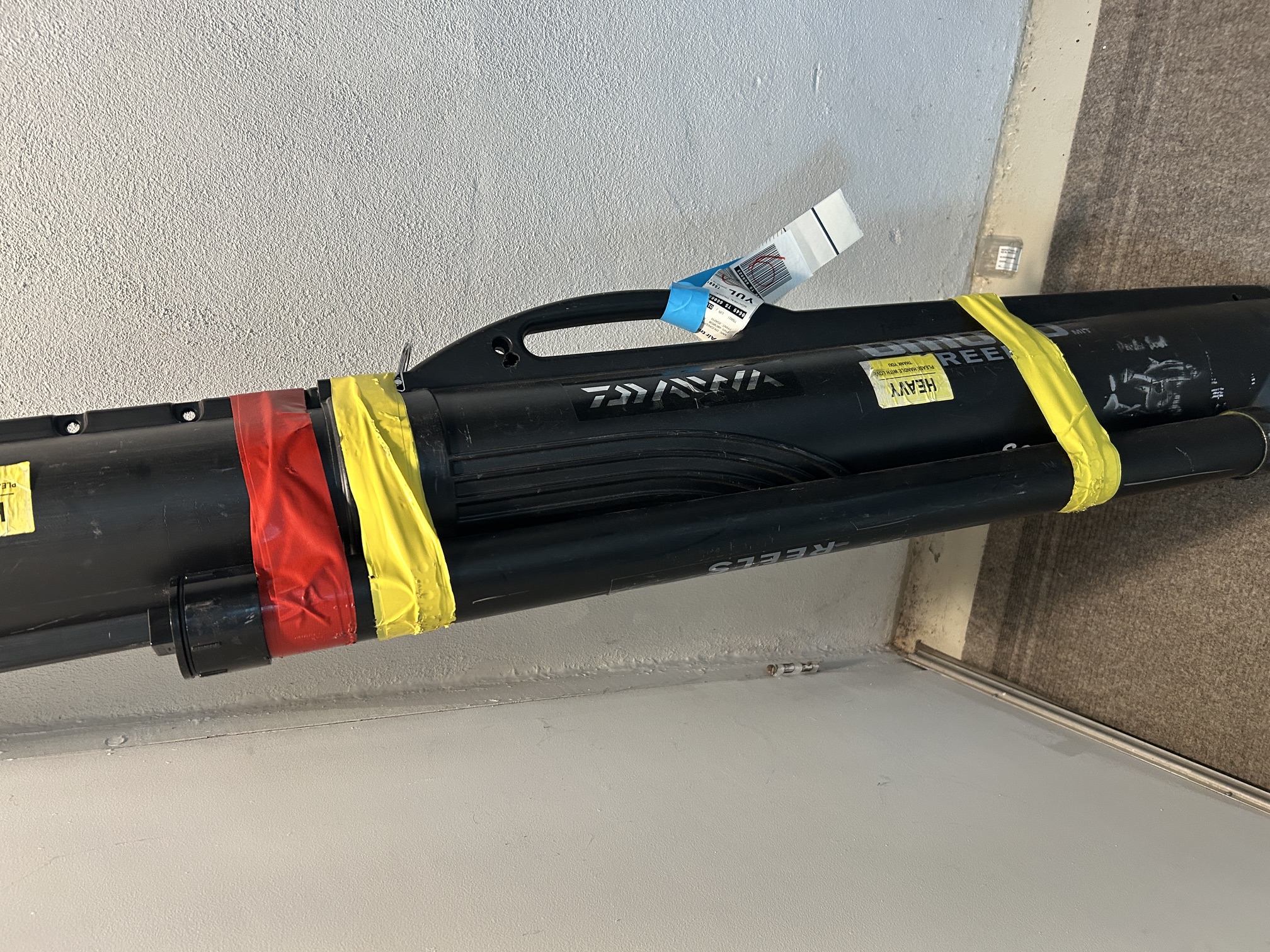 Rod case avec tube PVC pour jigs