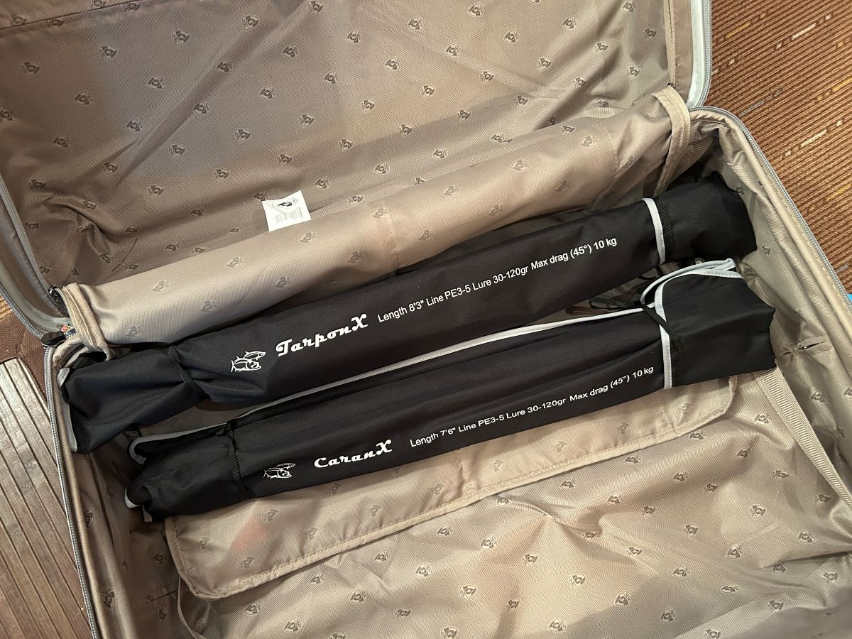 Caran X et Tarpon X dans la valise